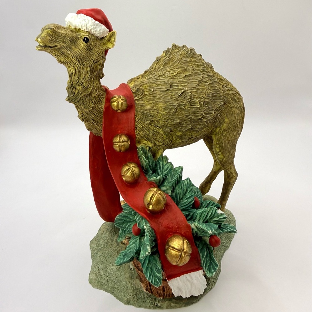 Tom Rubel Silver Deer Brown Camel Figurine Christmas Animals Vintage 1990 5.5”